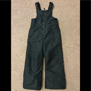 Lands End Kids Black Snow Ski Bibs size XS 4 5 READ!